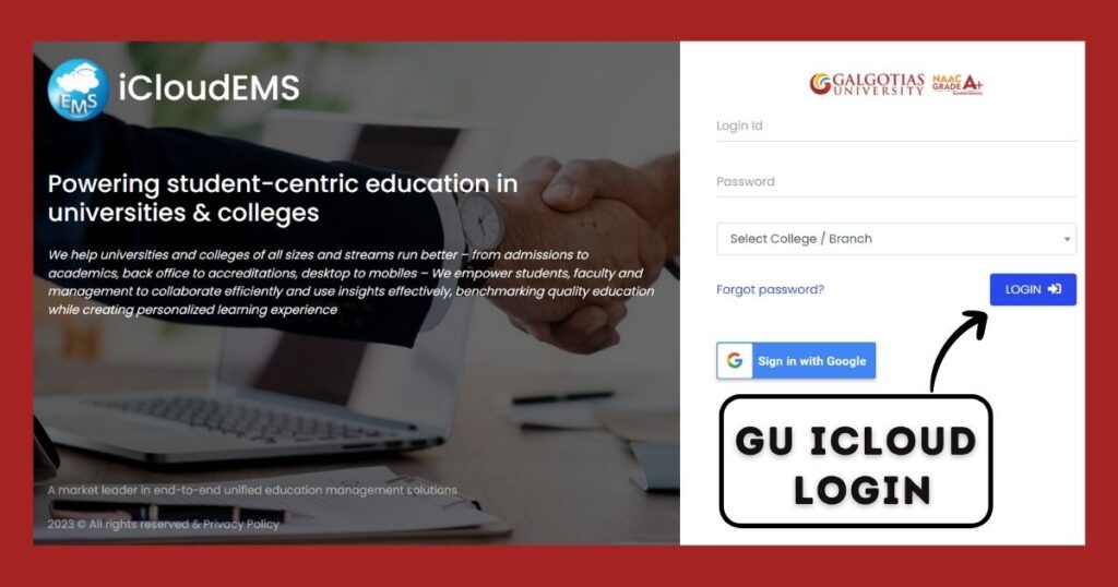 GU Icloud login