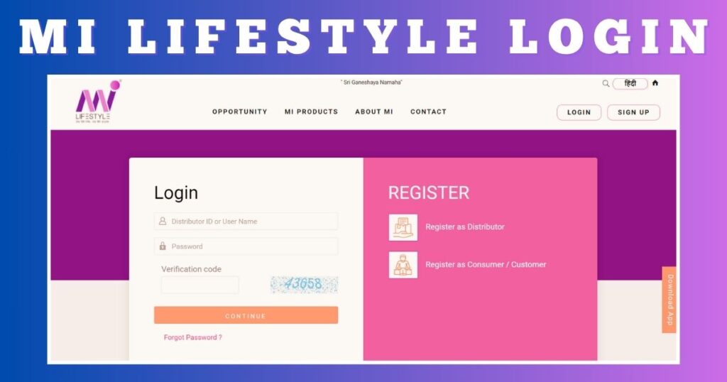 mi lifestyle login