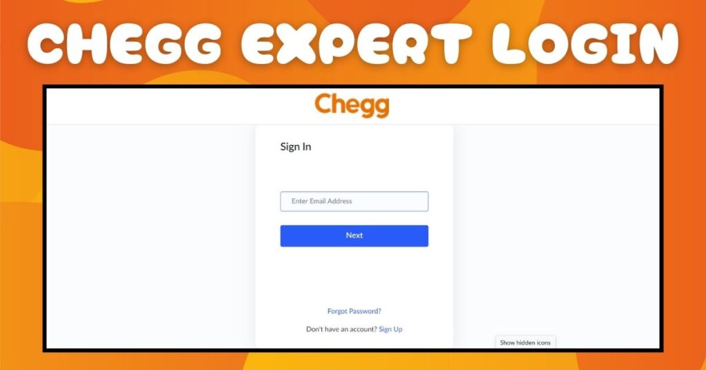 chegg expert login